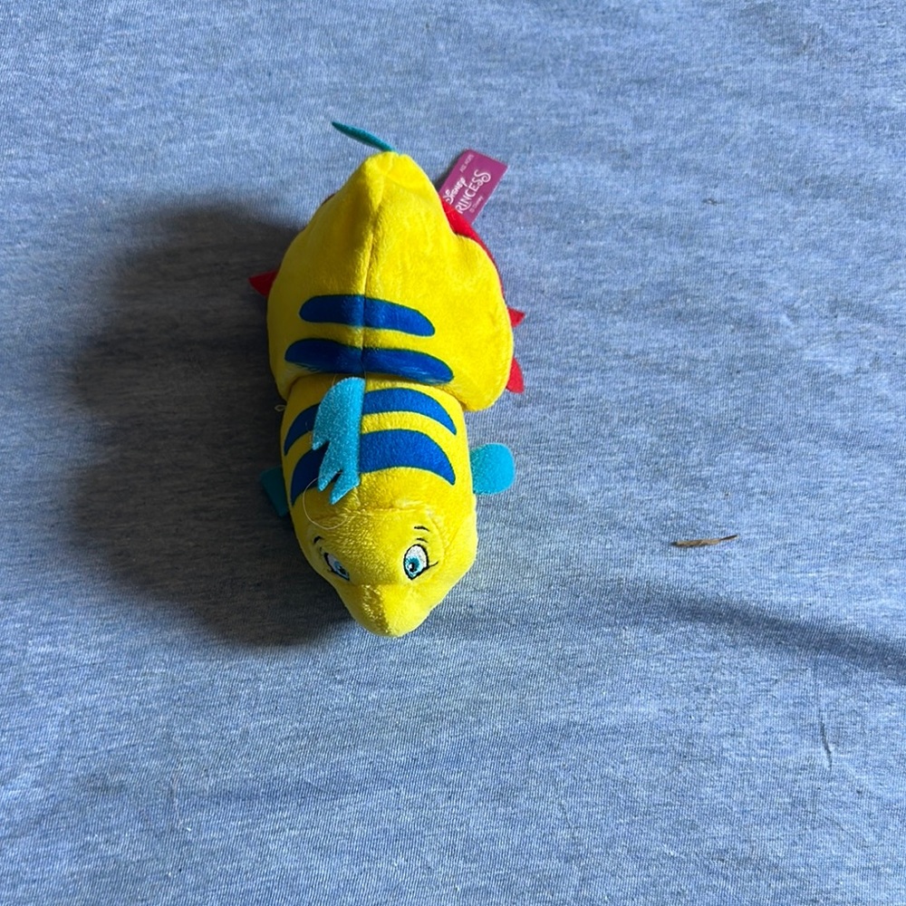 Flounder/Sebastian, flipping plush toy